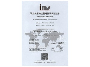 职业安全健康管理体系 